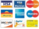 Carte di credito e modalità di pagamento accettate